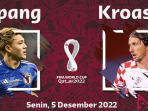 Jepang vs Kroasia Senin 5 Desember 2022