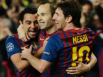 Xavi dan Iniesta Ucapkan Selamat Kepada Messi